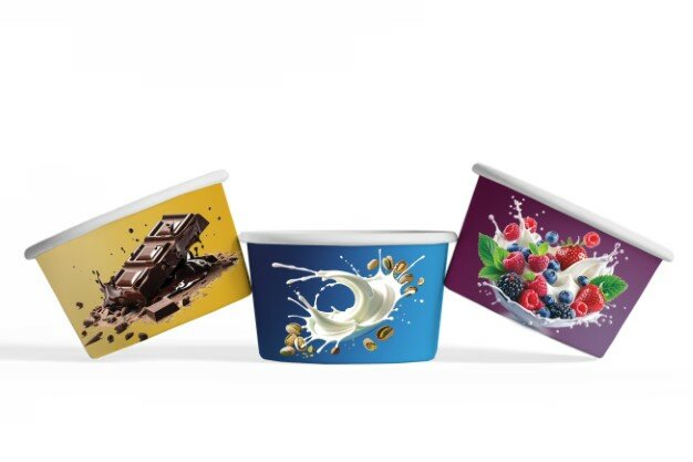 Papierbecher für Eis